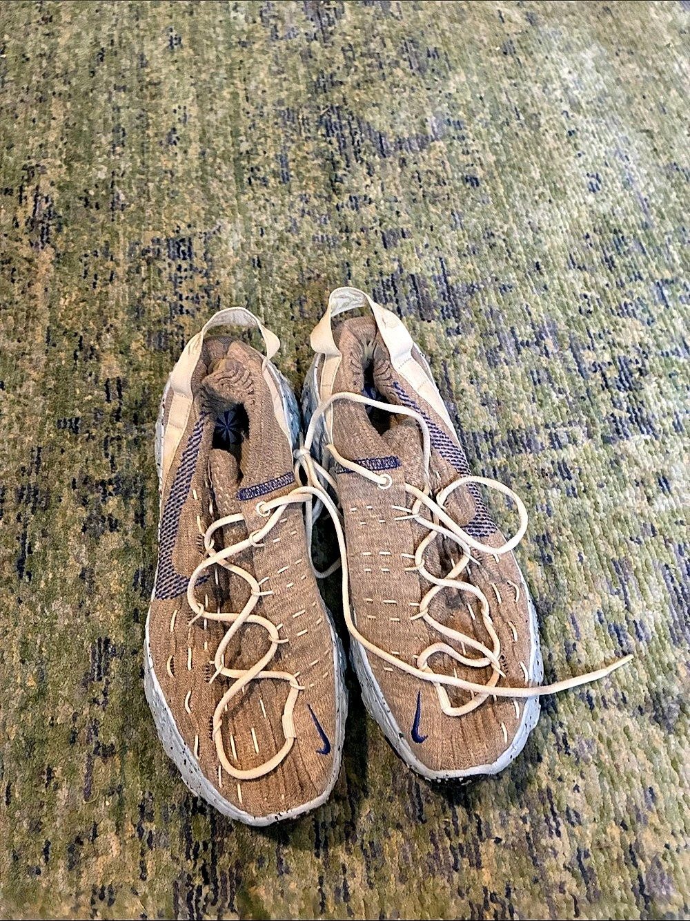 Nike Crater Impact "Brown Kelp" Athletic Shoes Brown & White